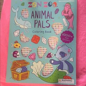 Animal Pals Coloring Book with Gem Stickers